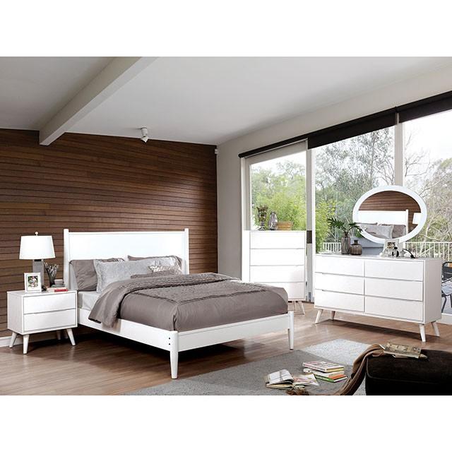 LENNART II Black & White Cal.King, E.King, Full, Queen, Twin Bed - Jay's Mattress Plus (NY)