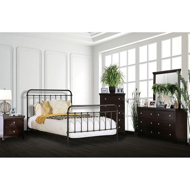 IRIA Dark Bronze Cal.King & E.King Bed - Jay's Mattress Plus (NY)