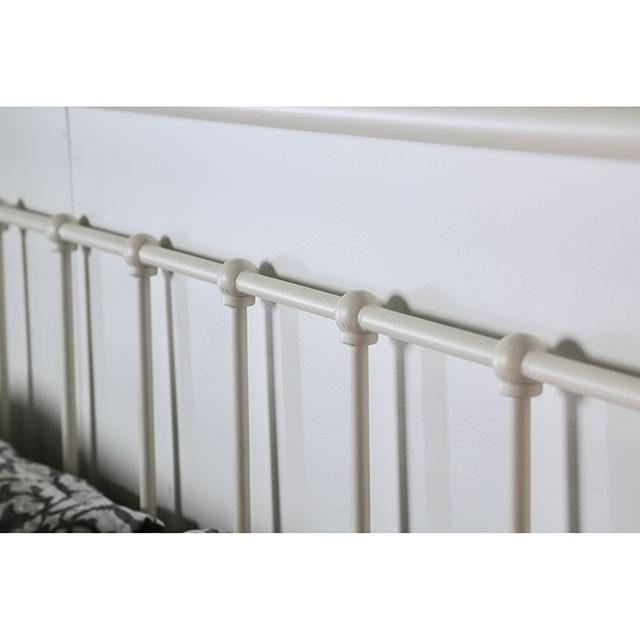 IRIA Vintage White Cal.King, E.King, & Full Bed - Jay's Mattress Plus (NY)