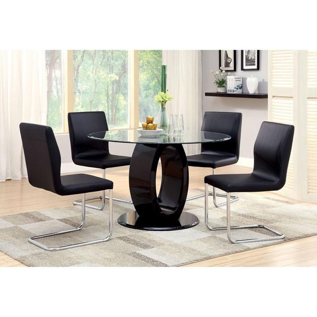 LODIA I Black/Silver Side Chair - Jay's Mattress Plus (NY)