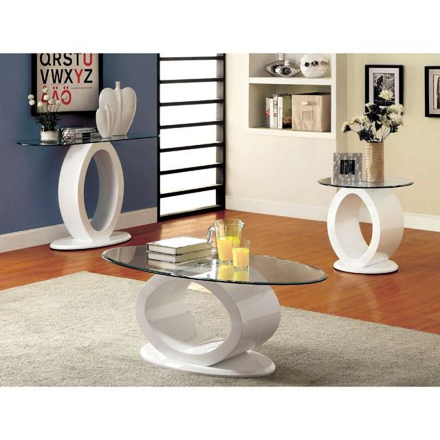 LODIA III White Coffee Table, White