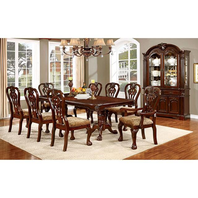 ELANA Brown Cherry Dining Table w/ 18" Butterfly Leaf - Jay's Mattress Plus (NY)