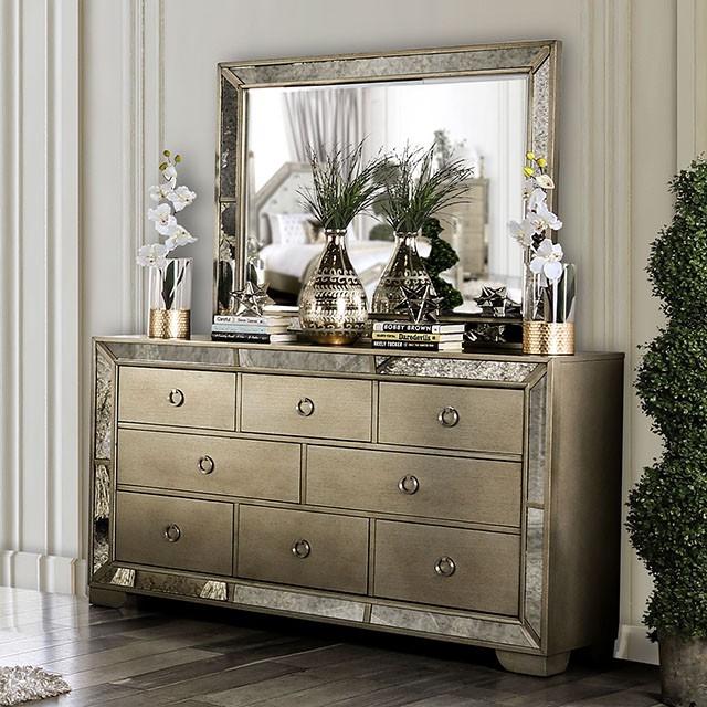 LORAINE Champagne Mirror - Jay's Mattress Plus (NY)