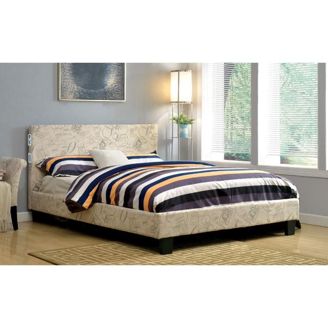 Evans E.King & Cal.King Bed Espressso, White, & Camel - Jay's Mattress Plus (NY)