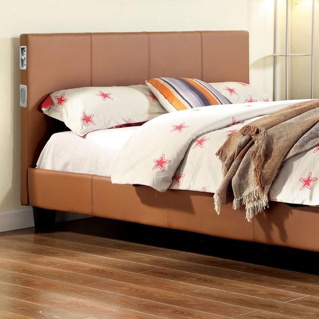 Evans E.King & Cal.King Bed Espressso, White, & Camel - Jay's Mattress Plus (NY)