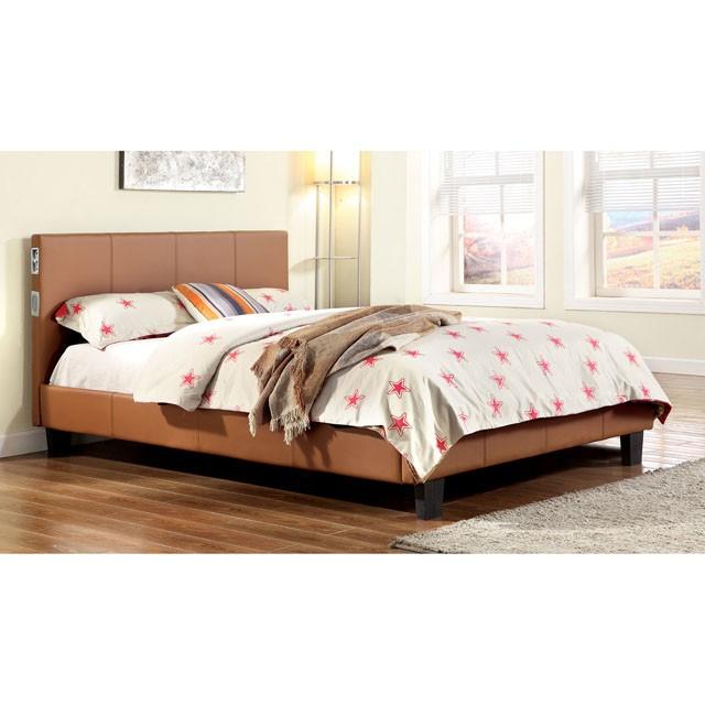 Evans E.King & Cal.King Bed Espressso, White, & Camel - Jay's Mattress Plus (NY)