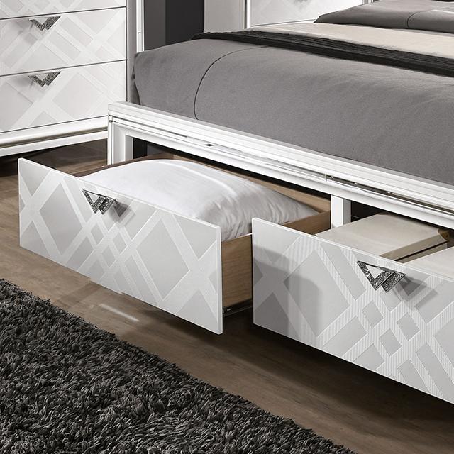Emmeline 4 & 5 Piece Queen Bedroom Set Gray & White - Jay's Mattress Plus (NY)
