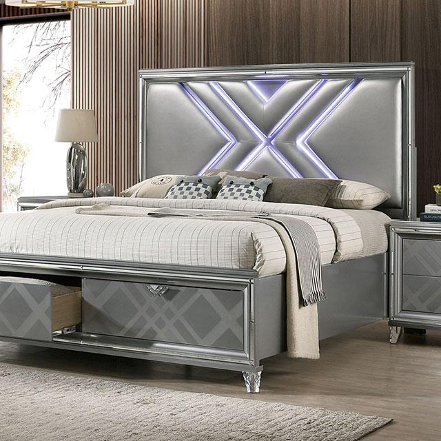Emmeline 4 & 5 Piece Queen Bedroom Set Gray & White - Jay's Mattress Plus (NY)