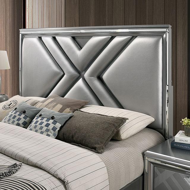 Emmeline 4 & 5 Piece Queen Bedroom Set Gray & White - Jay's Mattress Plus (NY)