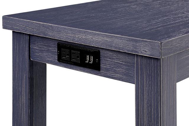 Caerleon 3 & 4 Piece Counter Ht. Set Gray & Blue - Jay's Mattress Plus (NY)