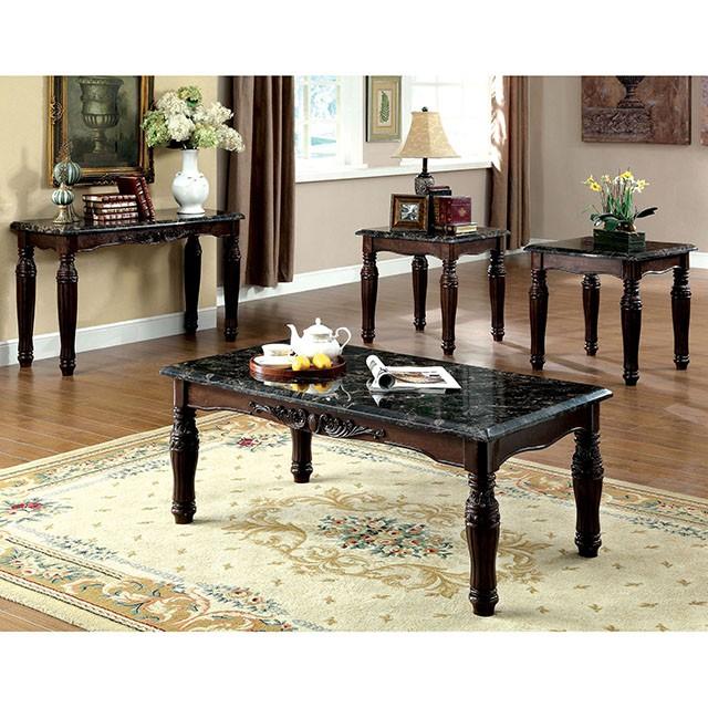 Brampton Espresso/Black Faux Sofa Table - Jay's Mattress Plus (NY)