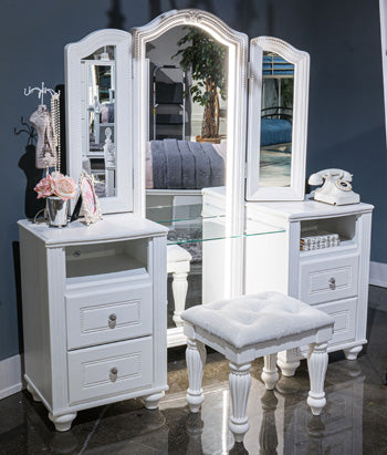 Kozlani Vanity with Mirror - Jay's Mattress Plus (NY)