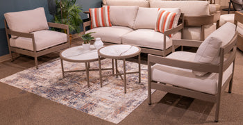 Bluff Trail Outdoor Love/Chairs/Tables Set (Set of 5) - Jay's Mattress Plus (NY)