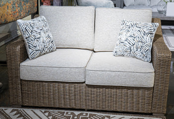 Laguna Heights Outdoor Loveseat with Cushion - Jay's Mattress Plus (NY)