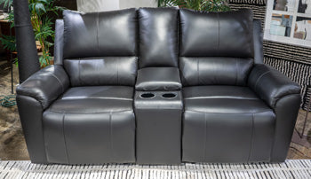 Glossmore Reclining Loveseat with Console - Jay's Mattress Plus (NY)