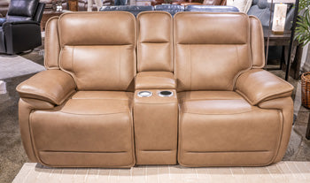 Glencroft Power Reclining Loveseat with Console - Jay's Mattress Plus (NY)