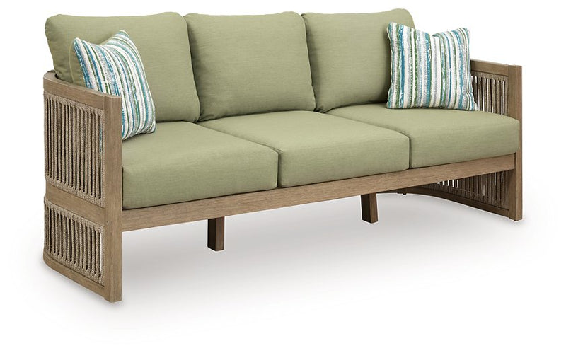 Serena Shores Outdoor Sofa with Cushion - Jay's Mattress Plus (NY)