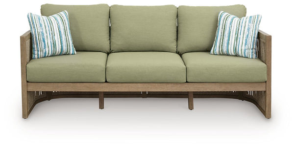 Serena Shores Outdoor Sofa with Cushion - Jay's Mattress Plus (NY)