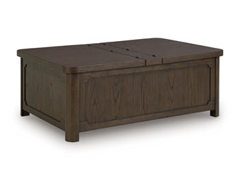 Breckington Coffee Table With Storage - Jay's Mattress Plus (NY)