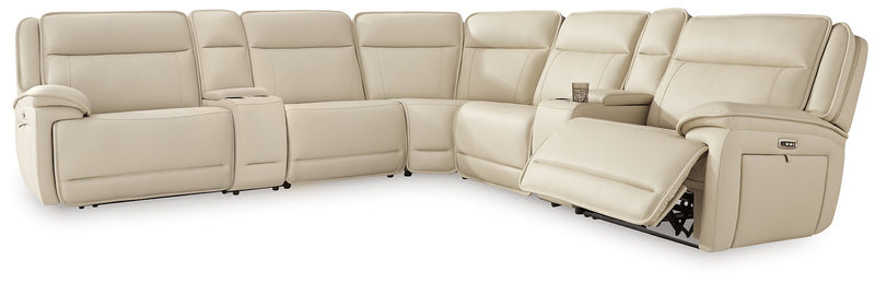 Double Deal Reclining Sectional with 2 Consoles - Jay's Mattress Plus (NY)