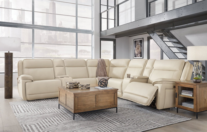 Double Deal Reclining Sectional with 2 Consoles - Jay's Mattress Plus (NY)