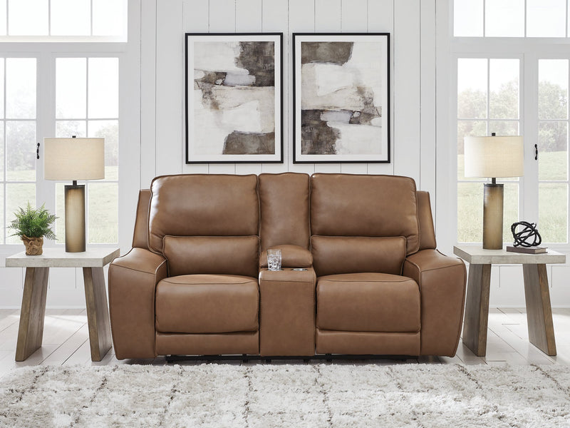 DeepWakes Power Reclining Loveseat with Console - Jay's Mattress Plus (NY)