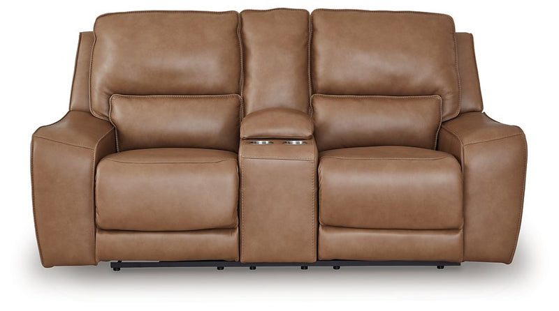 DeepWakes Power Reclining Loveseat with Console - Jay's Mattress Plus (NY)
