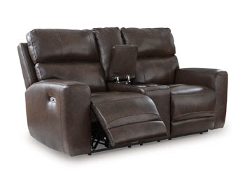 Crossplex Power Reclining Loveseat with Console - Jay's Mattress Plus (NY)