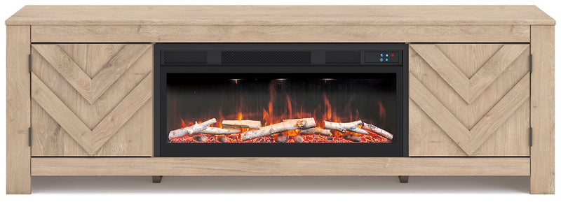 Cayboni 71" TV Stand with Electric Fireplace - Jay's Mattress Plus (NY)