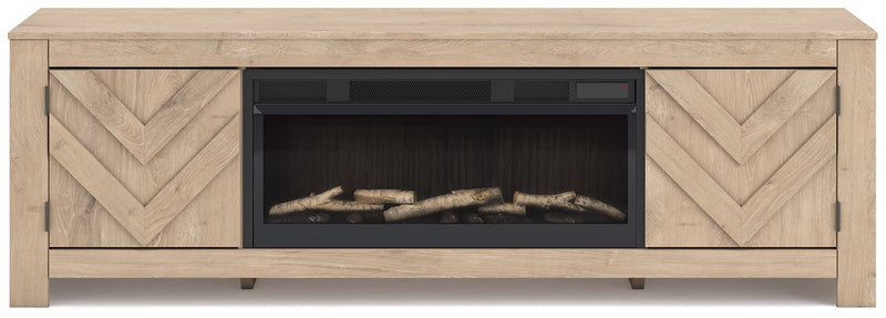 Cayboni 71" TV Stand with Electric Fireplace - Jay's Mattress Plus (NY)
