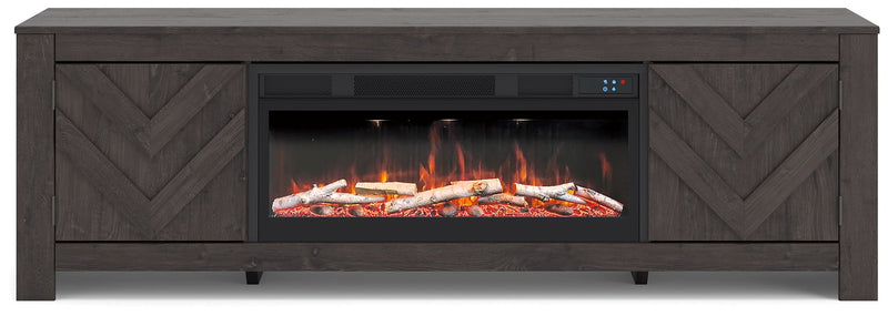 Cayboni 71" TV Stand with Electric Fireplace - Jay's Mattress Plus (NY)