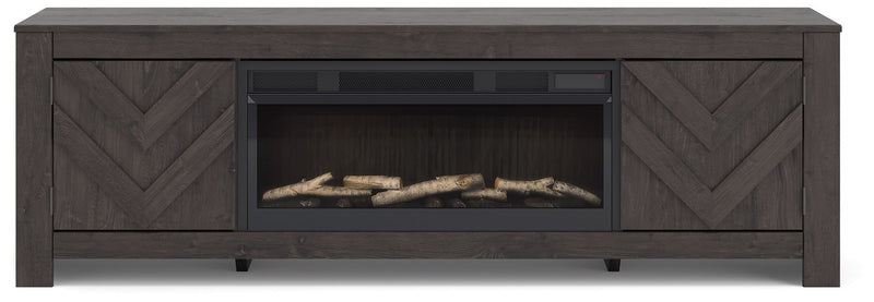 Cayboni 71" TV Stand with Electric Fireplace - Jay's Mattress Plus (NY)
