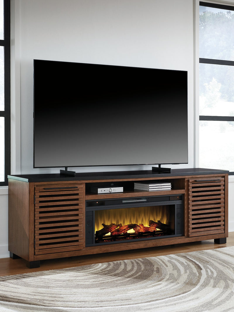 Kallari 84" TV Stand with Electric Fireplace - Jay's Mattress Plus (NY)