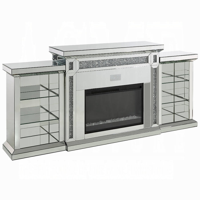 Noralie Fireplace With LED and Bluetooth - Jay's Mattress Plus (NY)