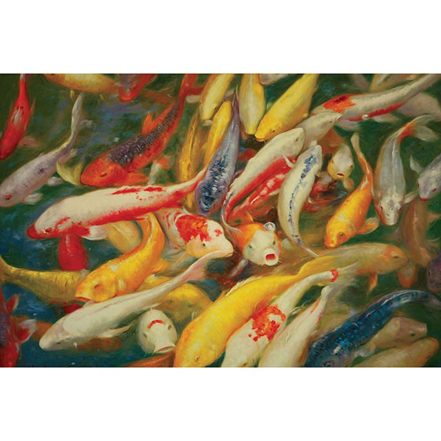Koi Printed Canvas Painting - Jay's Mattress Plus (NY)