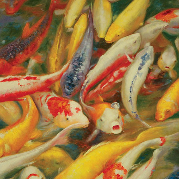 Koi Printed Canvas Painting - Jay's Mattress Plus (NY)