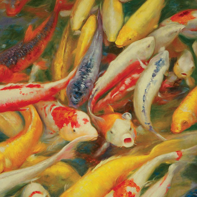 Koi Printed Canvas Painting - Jay's Mattress Plus (NY)
