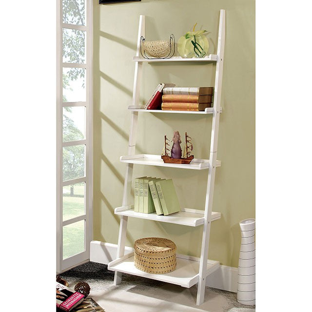 Sion White Ladder Shelf - Jay's Mattress Plus (NY)