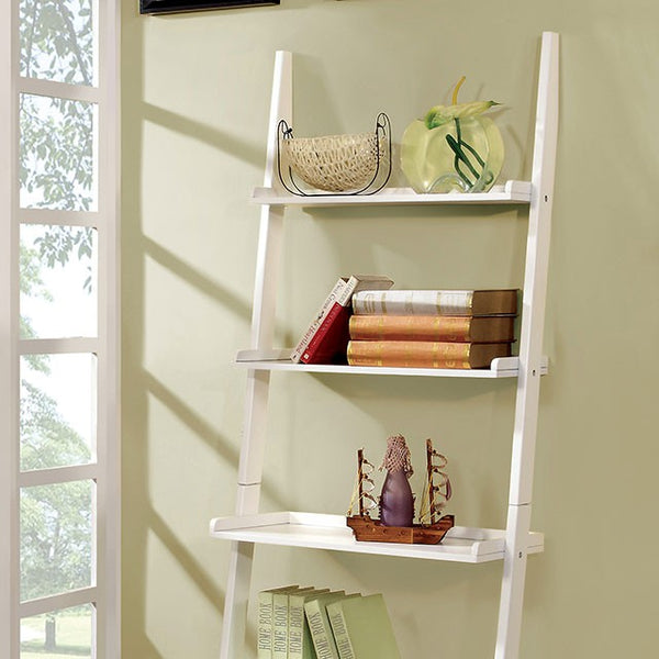 Sion White Ladder Shelf - Jay's Mattress Plus (NY)
