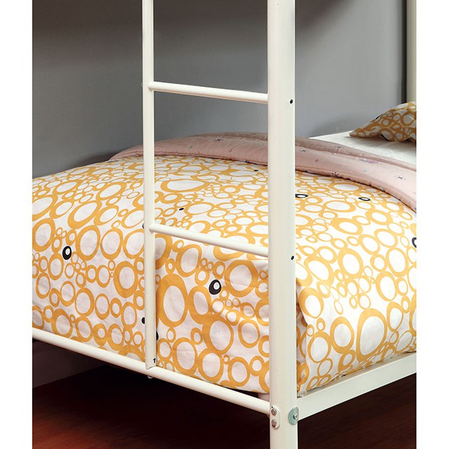 Rainbow Twin/Twin Bunk Bed Black, Silver, & White - Jay's Mattress Plus (NY)
