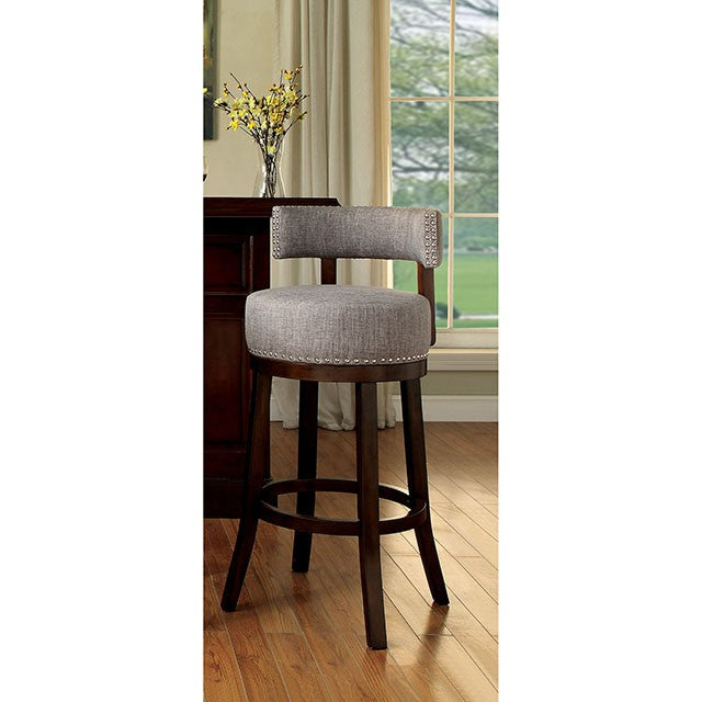 LYNSEY Dark Oak/Light Gray 29" Bar Stool - Jay's Mattress Plus (NY)