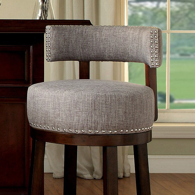 LYNSEY Dark Oak/Light Gray 29" Bar Stool - Jay's Mattress Plus (NY)