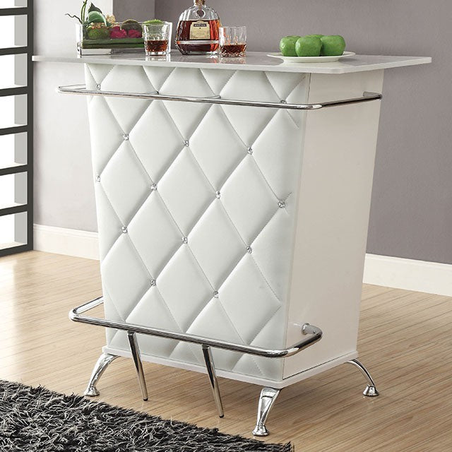 Fuero White/Chrome Bar Table (K/D) image