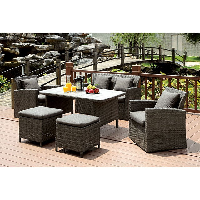 Nashira 6 Pc. Patio Dining Set - Jay's Mattress Plus (NY)