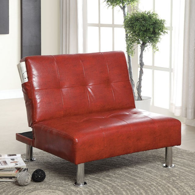 Bulle Chair Grey & Red - Jay's Mattress Plus (NY)
