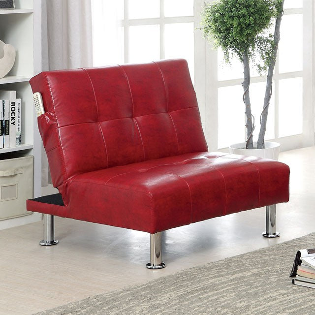 Bulle Chair Grey & Red - Jay's Mattress Plus (NY)