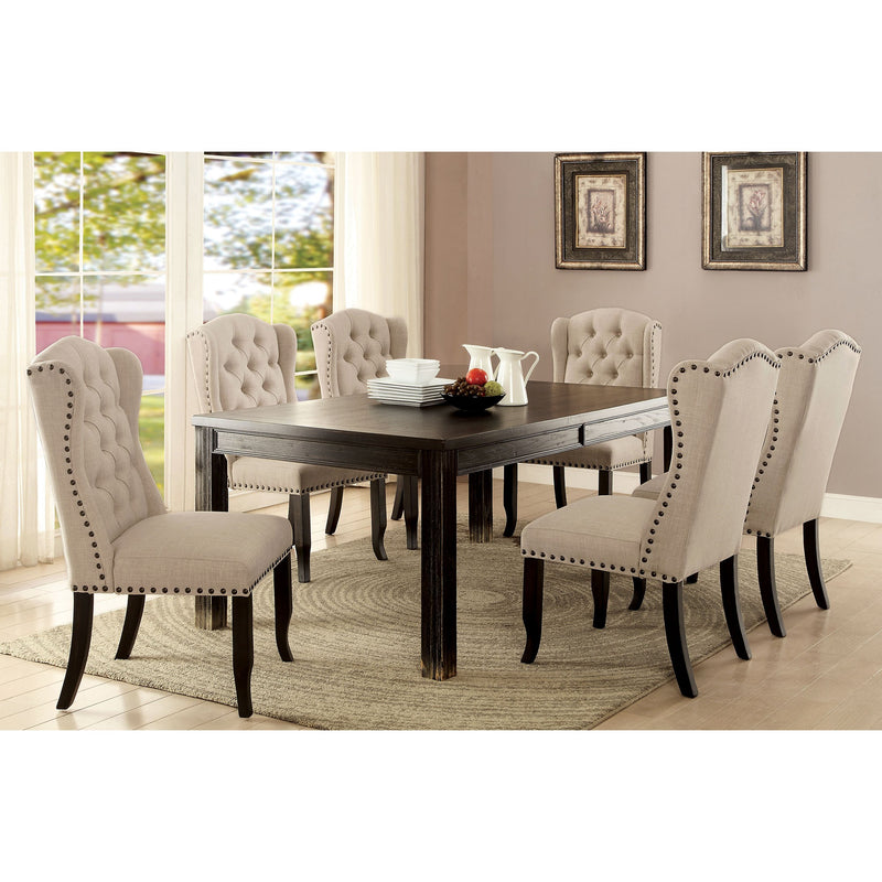 Sania 7 Pc Dining Table Set Rustic - Jay's Mattress Plus (NY)
