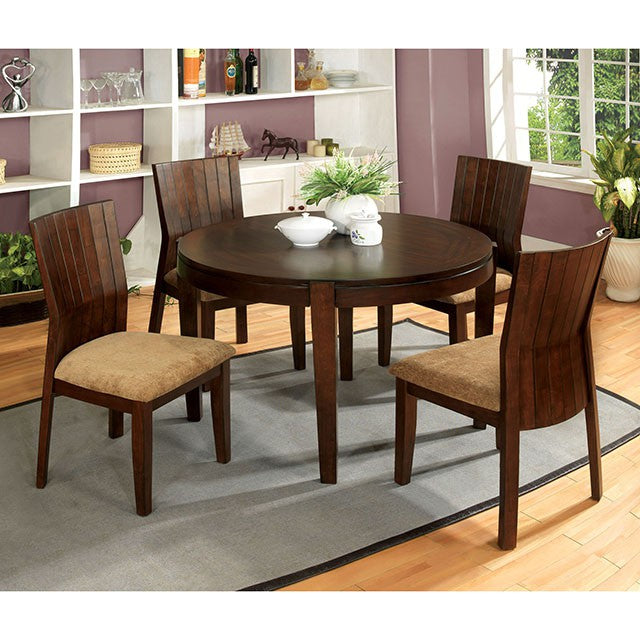 Ottawa Round Dining Table Brown - Jay's Mattress Plus (NY)