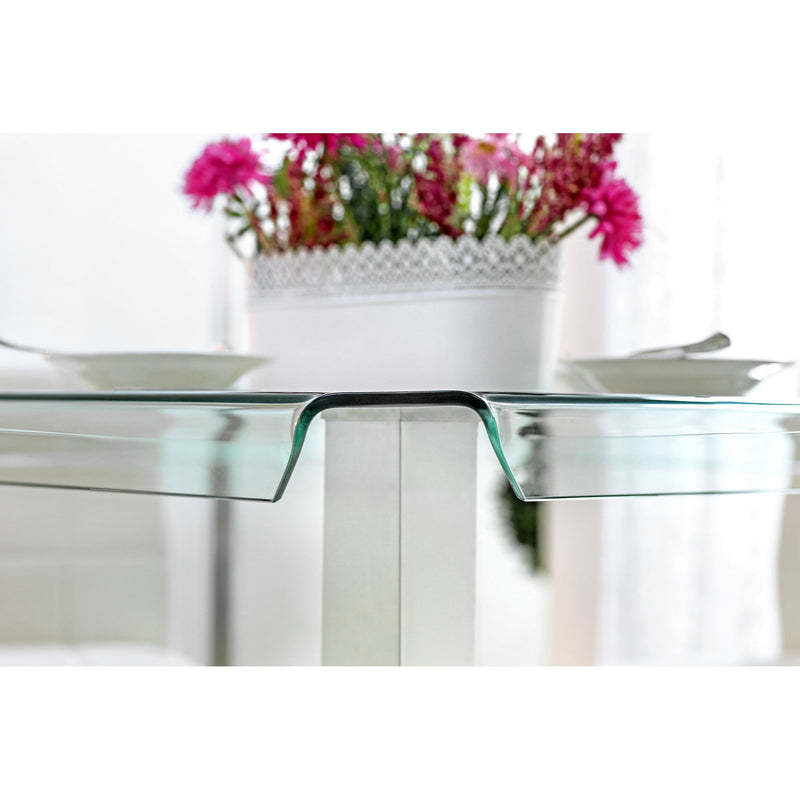 Richfield 5 Pc Counter Ht Table Set Silver - Jay's Mattress Plus (NY)