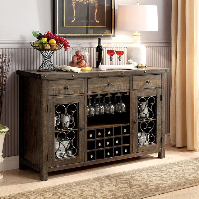 PAULINA Rustic Walnut Dining Table - Jay's Mattress Plus (NY)